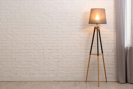 Un lampadaire design d interieur